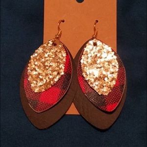 Triple layer earrings